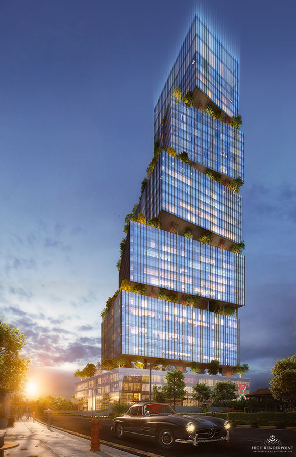 The Cubix - Commercial Tower - Mangalore - Highrenderpoint